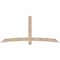 Ekena Millwork Bellingham Smooth Timber Gable Bracket, Douglas Fir, 96"W x 44"H x 3 1/2"D x 5 1/2"F, 11/12 Pitch GBW096X44X0406BEL00SDF - alternate 1